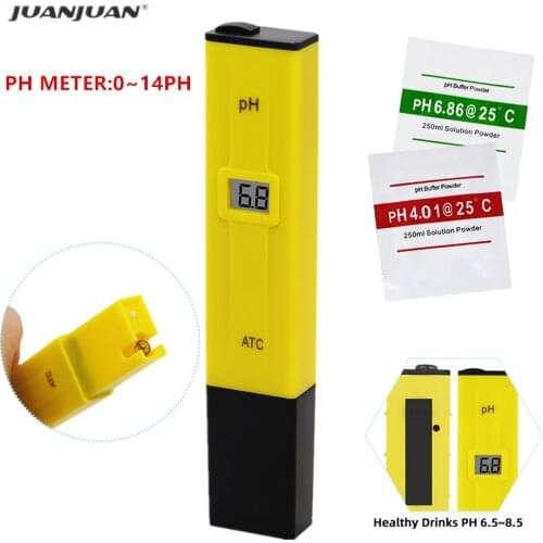 PH Meter Digital PH Tester Water Quality Testers Acidity Measure Device Water Pool Aquarium Hydroponics Home brew pH 0-14 40
