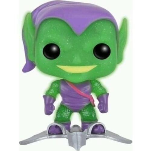 Translucent Glitter Glow Green Goblin with Glider SDCC 2016 Exclusive Vinyl Figure Toys