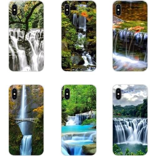 For Xiaomi Redmi Note 3 4 5 6 7 8 Pro Mi Max Mix 2 3 2S Pocophone F1 Shifen Waterfall Natural Scenery Transparent TPU Skin Cover