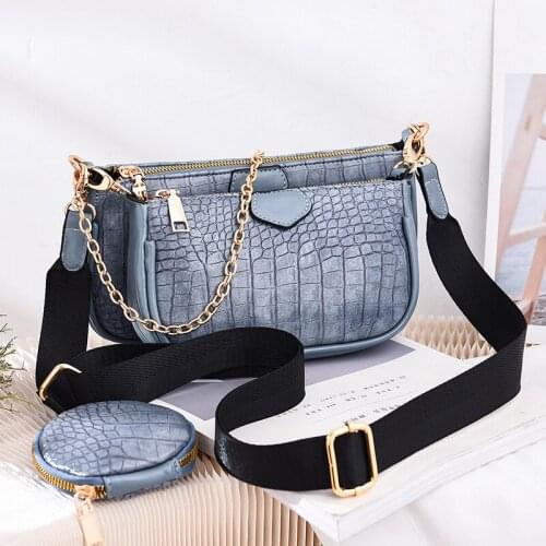 Bag Womens 2020 New Bag Three-Piece Fashion All-match Chain Shoulder Messenger Bag luxury brand handbags