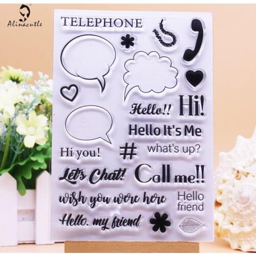 Telephone Call Me CLEAR STAMPS Scrapbooking Handmade Card Album Paper Craft Rubber Transparent Silicon Stamp Alinacutle