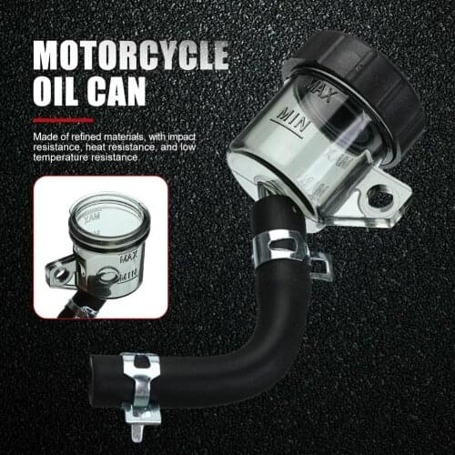 Universal Motorcycle Oil Tank Cap Motorbike Brake Clutch Master Cylinder Fluid Reservoir Fuel Petrol Pipes Cup For Honda Suzuki