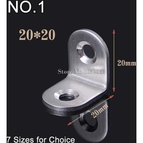 High Quality 10pcs/lot Furniture corner metal corner brackets angle plate stainless steel metal angle wholesale K88