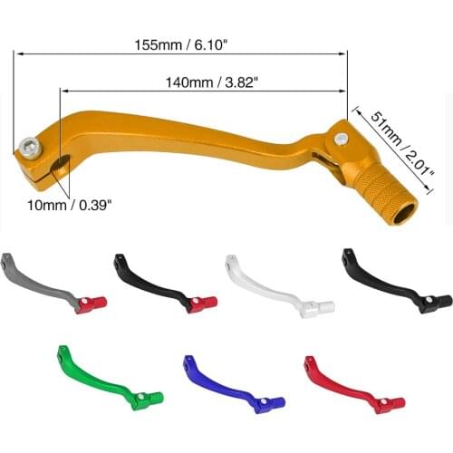 X Autohaux Motorcycle Gear Shift Lever 0.39 Inch Aluminum Alloy Folding Gear Shifter Fit Motorcycle ATV Dirt Bike Pit Bikes Moto