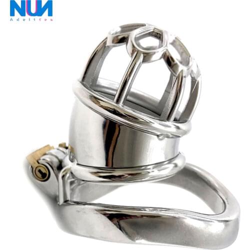 NUUN Chastity Lock PLUM BLOSSOM CAGE Metal Stell Penis Ring Comfortable 304 Stainless Steel Chastity Cock cage Sex Toys For Man