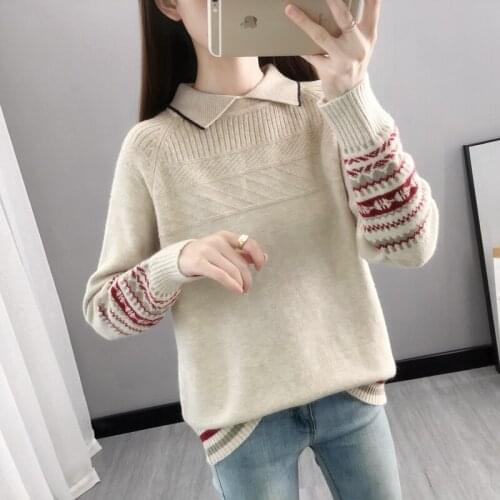 Zone a 86] 7734 real shooting small square collar jacquard knitting insert 42
