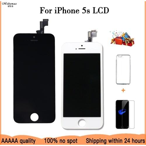 Grade AAA+++ 10PCS/LOT For iPhone 5S LCD Display With Touch Screen Digitizer Assembly Replacement No Dead Pixel Free Shipping