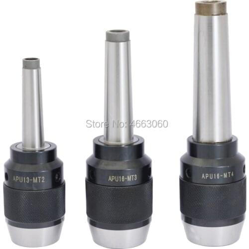 1pcs Morse chuck MT2 MT3 MT4 C20 C25 C32 R8 APU13 APU16 7/16 M10 tool holder self tightening drill chuck for drilling machine