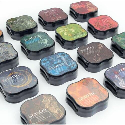 1pc Japan Tsukineko Staz Inkpad Mini Colourful DIY Planner Scrapbooking Silicone Creative Stamp Greeting Card Making Supplies