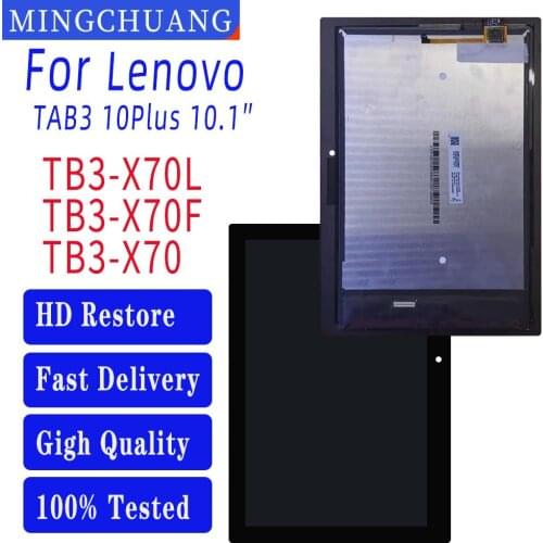 10.1Inch For Lenovo Tab 3 10 plus TB3-X70L ZA0Y TB3-X70F ZA0X TB3-X70 Screen Assembly LCD Screen Touch Screen Digitizer Assembly