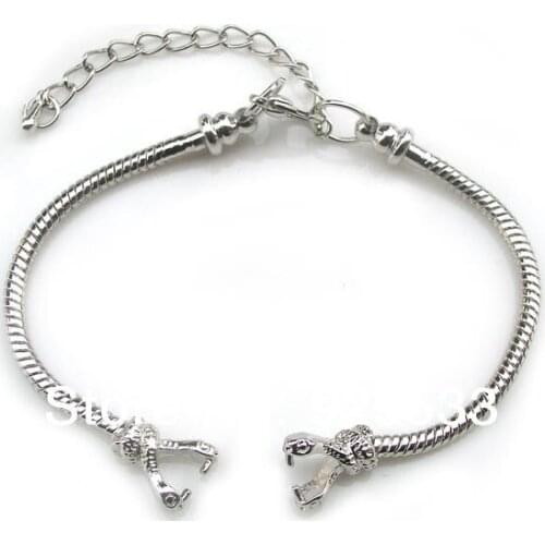 Free shipping 10pcs/lot silver plated 18cm fashion watch chain jewelry chains European DIY bracelet