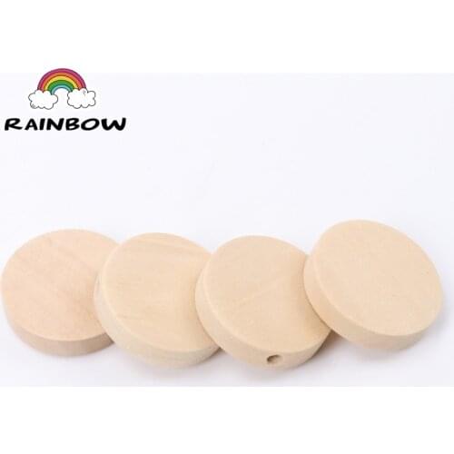 Natural Wooden Material Oblate Round Shape Spacer beads For Jewelry making Handmake DIY Accessory 10x4mm 100pcs 20mm 20pcs