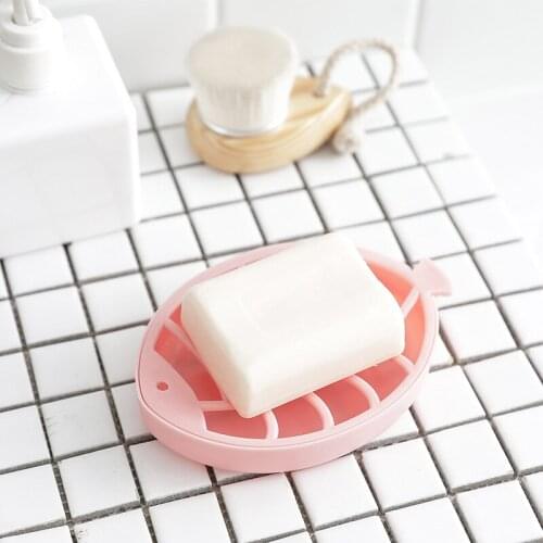 Leaf shape soap holder Non slip soap box Toilet shower tray draining rack bathroom gadgets soap dish soap tray holder