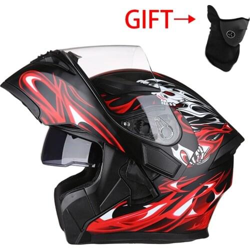 Men Women Unisex Motocross Helmet DOT Anti-Fog Off-Road Motorbike Moto Casco Flip Up Full Face For Motorcycle