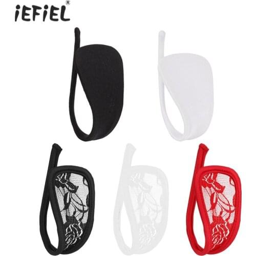 Hot Women Sexy Lingerie Lace Floral C-strings Thongs Sexy Panties Sissy Underwear Exotic Crotchless C-strings Lingerie Underwear