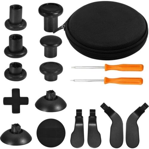 Hot for One Elite Wireless Controller 14 Pcs Metal Replacement Thumbsticks Joystick Caps Paddle Dpad Hair Trigger Lock