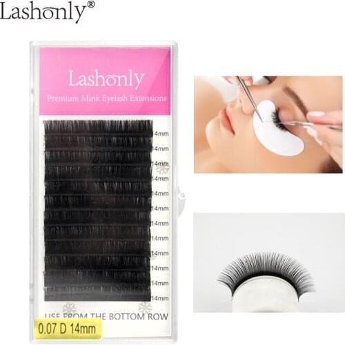 Lashonly 8~15mm Mixed Natural Individual Eyelash Extension Soft Fake False Lashes By qeelasee Quality Makeup Tool Cilios