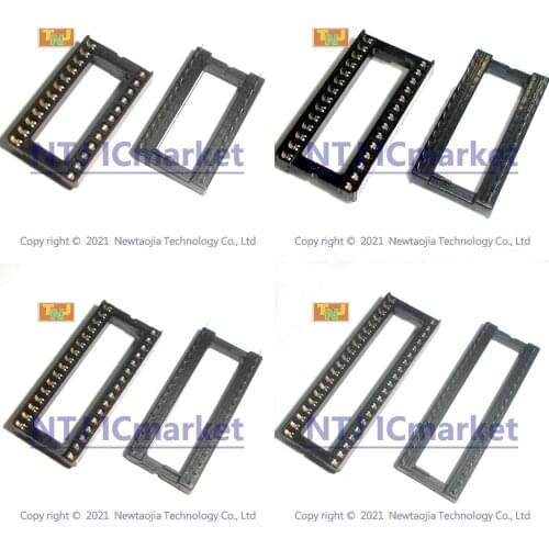 IC Sockets Connector DIP 2.54MM Wide Body Series,DIP24 DIP28 DIP32 DIP40 DIP42 DIP-48,24 28 32 40 42 48 Pins