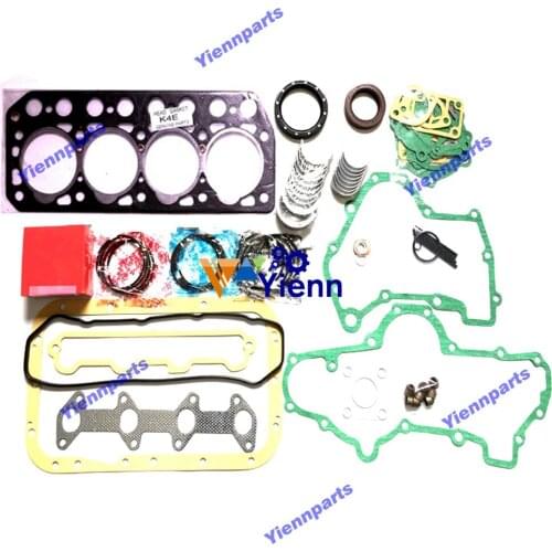 K4E Engine Overhaul Rebuild Kit For Mitsubishi Diesel Engine Repair Parts Piston Ring Bearing Full Gasket Set