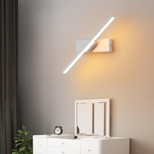 LED wall light bedroom bedside lamp Nordic modern minimalist creative stair aisle living room revolve wall lamp ZM1109