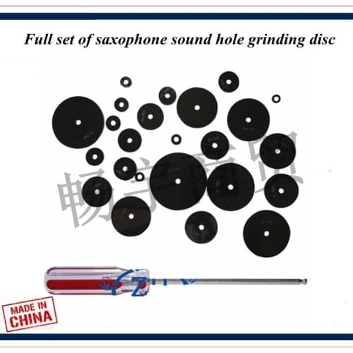 Wind instrument Saxophone TONE HOLE LEVELLING Maintenance Lapping tool Full set of saxophone sound hole grinding disc tool