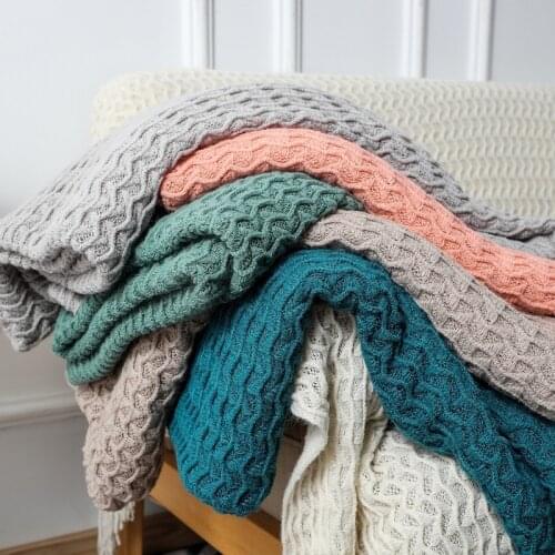 Inya knitting bed blanket Throw Bedspread Sofa Chair Bed Cover For Spring Summer Autumn winter