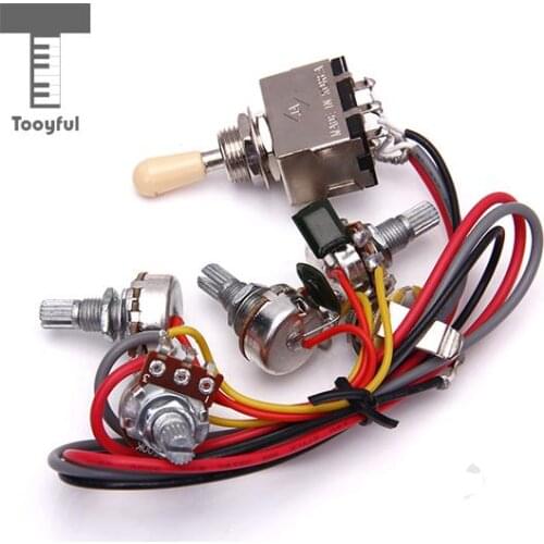 Tooyful High Quality 1Pc Metal & Wire Circuit Wiring for LP Acoustic Electric Guitar 3 Box Toggle Pickup Selector 2V/2T/1J Parts