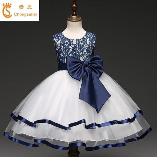 2018 Kids Girls Evening Dresses Designs Lace Christening Gown Childrens Dresses In Girls Clothing School Prom Party Dress
