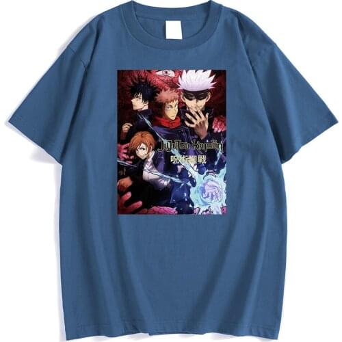 2021 Jujutsu Kaisen Funny Printed Male Tshirts Simplicity Slim T-Shirts Cool Comfortable T Shirt Creativity Loose Men Streetwear