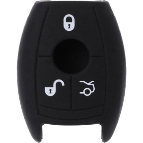 3 Buttons Silicone Car Key Fob Cover Case For Mercedes Benz W203 204 210 211 AMG CES CLA CLS CLK