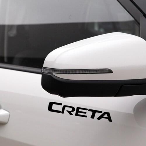 4 Pcs Window Vinyl Decals Car Styling Self Adhesive Emblem Car Stickers For Hyundai Creta