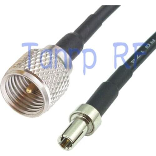 6in mini UHF male plug to TS9 male plug RF connector adapter 15CM Pigtail coaxial jumper cable RG174 extension cord