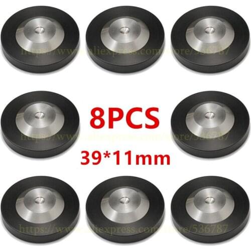 8PCS 39mm*11mm Stainless Steel Graphite Speaker AMP Isolation Spike Pad 304 Preamp DAC LP CD Mat Floor Base HIFI AUDIO DIY