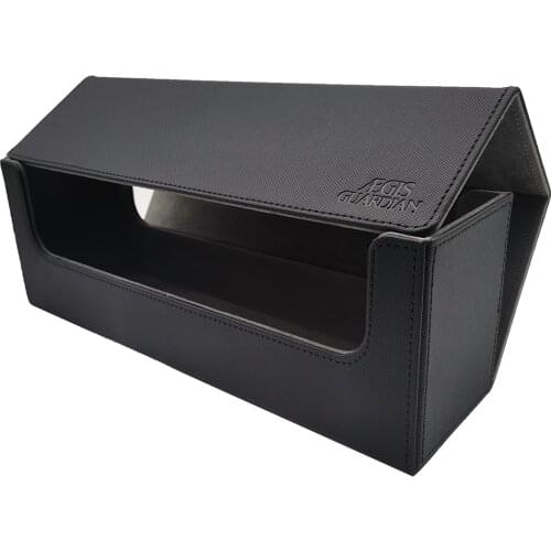 AEGIS GUARDIAN Premium Supper Large Card Box For Trading Card Game TCG Deck Case: 400+ Black