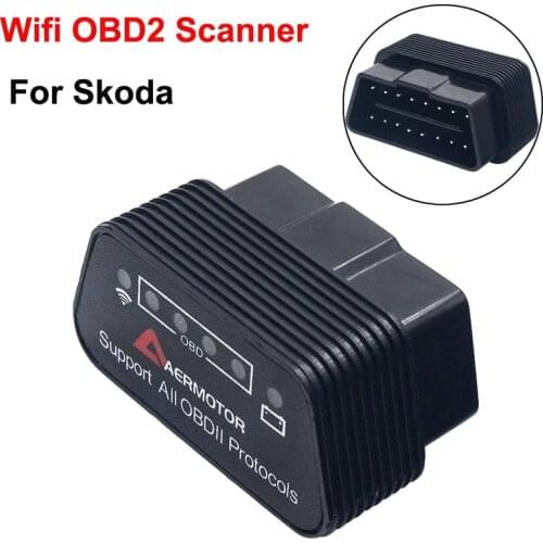 Wifi OBD2 Scanner Code Reader For Skoda Octavia A7 A5 2 Fabia Yeti Android IOS Pic25k80 ELM327 Scanner OBD2 Car Diagnostic Tool