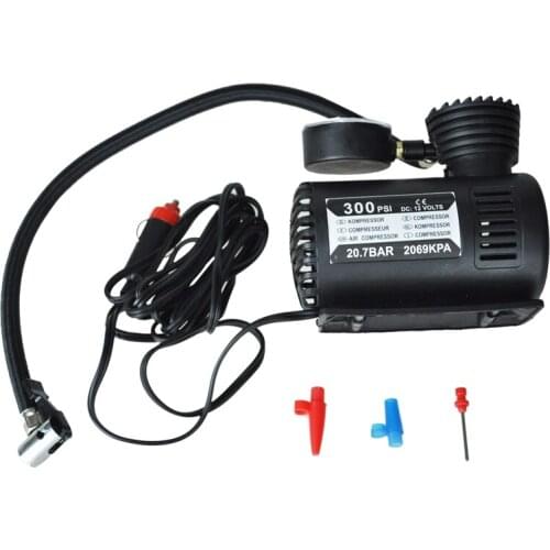 12v Car Auto Electric Pump Air Compressor Portable Tire Inflator 300ps
