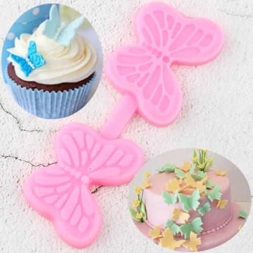Butterfly Silicone Molds Sugarcraft Embossed Fondant Cake Decorating Tools Clay Candy Jelly Chocolate Gumpaste Moulds