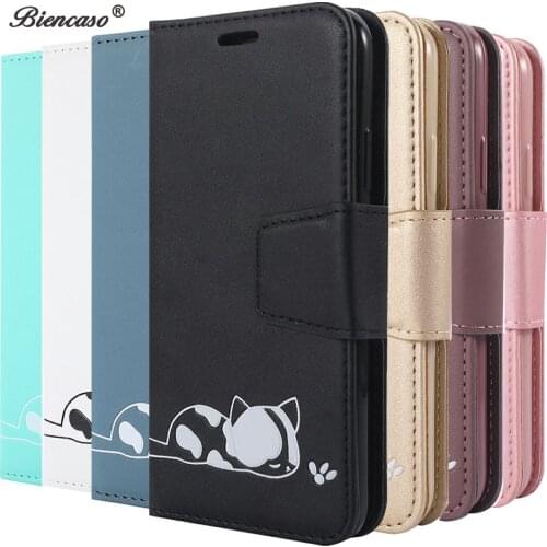 Cute Cat Wallet Flip Phone Cases For iPhone 11 Pro XS Max XR X Back Cover iPhone SE 2020 6 6S 7 8 Plus Card Slot Stand Fundas