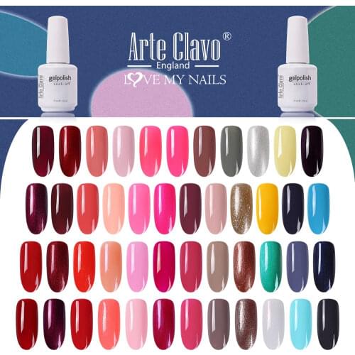 Arte Clavo 15ml 47 Color Winter Drop Shipping DIY UV Gel Nail Polish Nail Art Gel Soak Off Winter Semi Permanant Lacuqer Varnish
