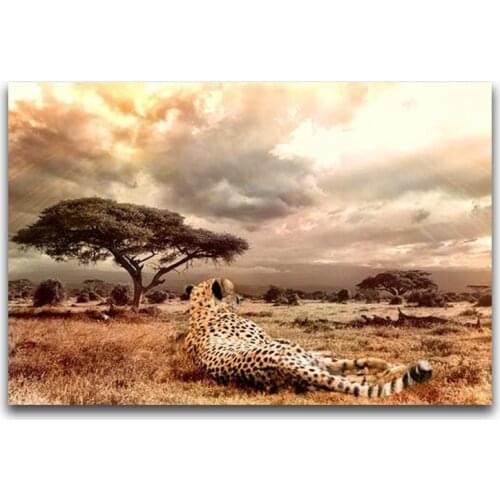 H2177 diamond embroidery kit,diamond embroidery rhinestones,diamond embroider Leopard