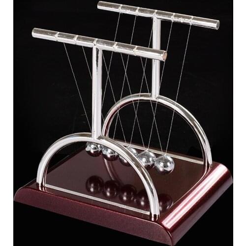 Arched Type Newtons Cradle Steel Balance Ball Physics Science Pendulum Metal Craft Educational Toy Home Desk Decoration 4 Shape