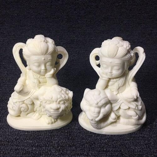 Cartoon Q version buddhist character bodhisattva statue Chinese Lucky Decorations Home living room decorations Feng Shui Statue