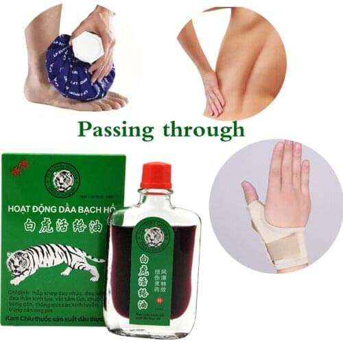 New White Tiger Balm Oil Rheumatic Pain Leg Pain Frozen Shoulder Osteoarthritis Bone Spurs Cervical Spondylosis Pain Relief