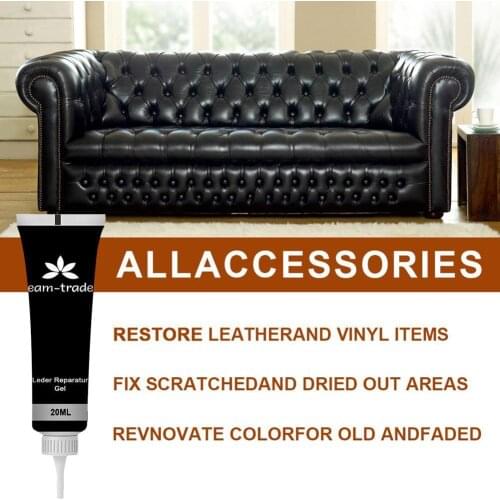 New 20ml Leather Repair Gel Car Seat Home Leather Complementary Repair Color Repair Refurbishing Cream Paste Leather Cleaner