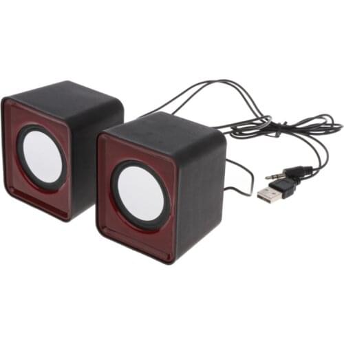 New Wired Mini Speakers USB 2.0 for Laptop PC MP3 Multimedia Speaker Random Color