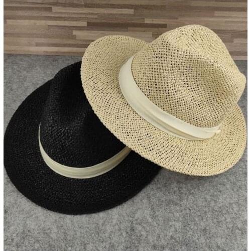 Large Size Panama Hat Big Bone Men Women Beach Wide Brim Fedora Cap High Quality Plus Size Straw Sun Hats 57cm 59cm 61cm