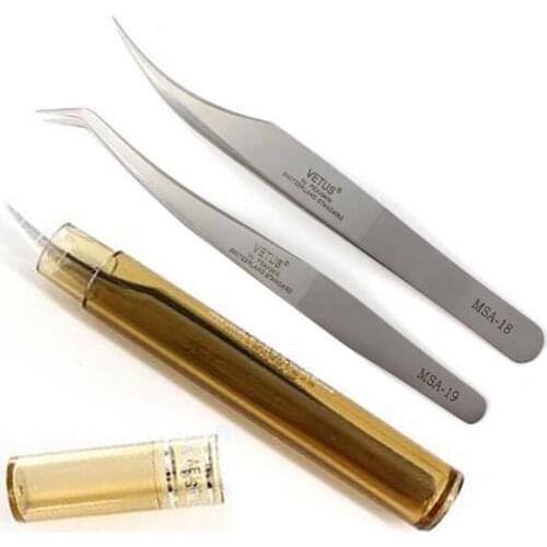 VETUS 3D 6D Eyelah Extension Tweezer Volumn Eyelash Flower Extension Beauty Makeup Tools High Precision Quality Lashes Tweezers