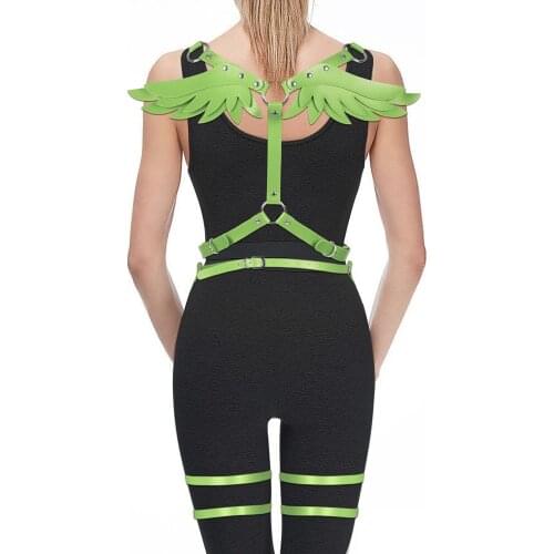 Harness For Women Wing Angel Accessories Leather Erotic Fetish Lingerie Set Fashion Garter Sexy Hollow Bra Belt Full Body