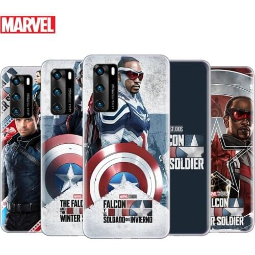 Transparent Cover The Falcon and the Winter Soldier For Huawei P40 Lite E P30 P20 P10 P9 P8 Pro Plus Lite mini 2019 Phone Case