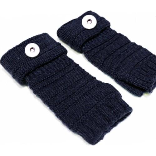 Multicolor Christmas 18mm snap button jewelry knitted gloves mittens OEM, ODM TX9103